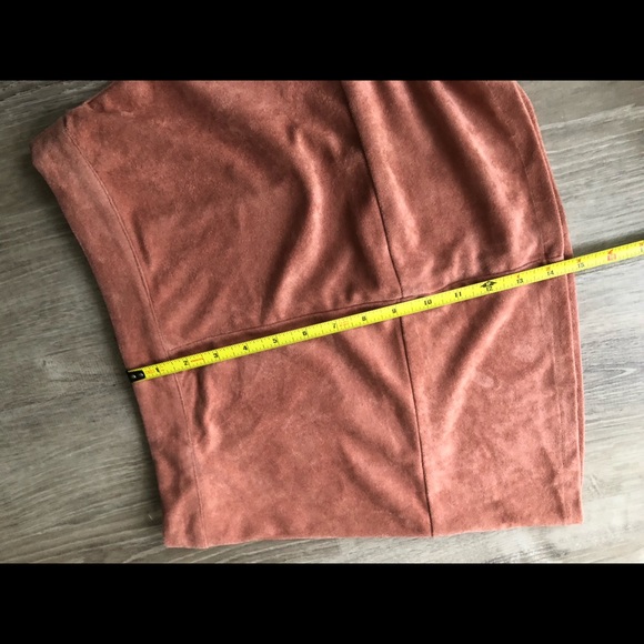 Mauve Suede Mini Skirt - Picture 9 of 11